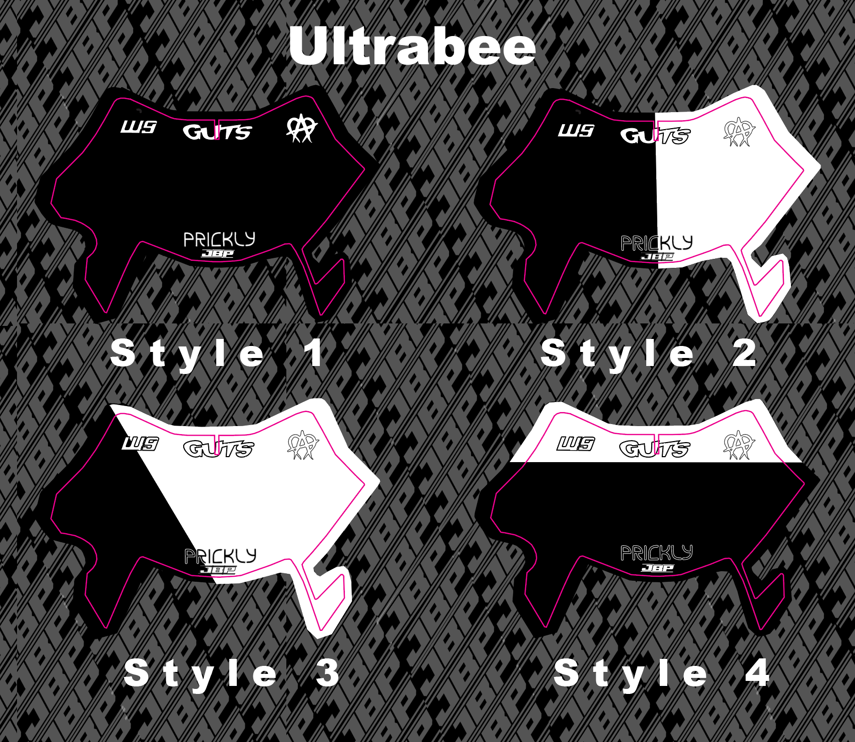 Predesigned UltraBee Plate Decal