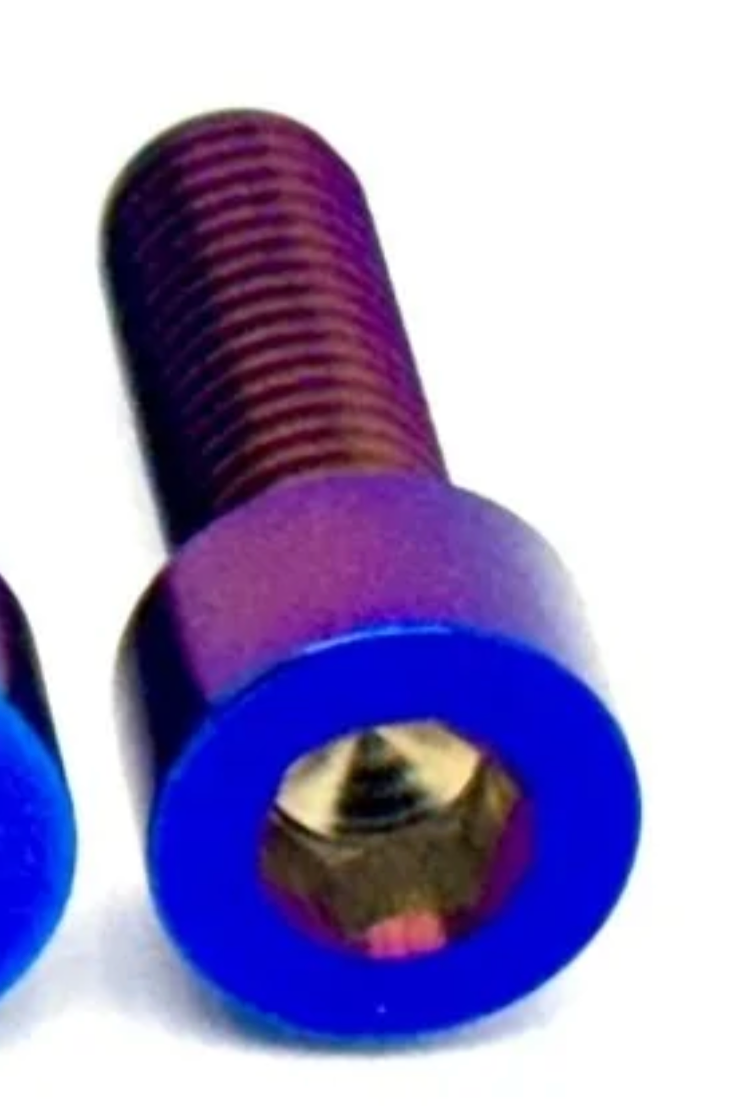 Titanium peg bracket bolts